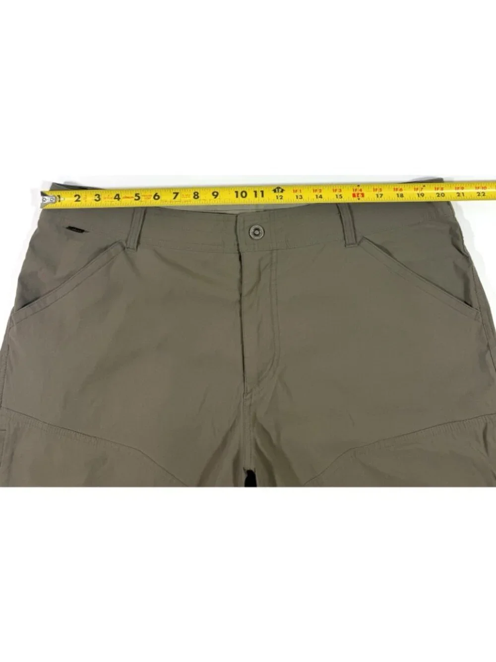 Kuhl Mens Renegade Performance Shorts Size 40 Zip Cargo Outdoor Hiking Green